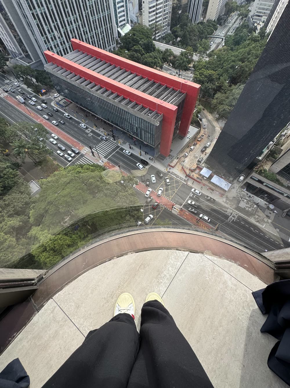 O MASP visto do alto, do prédio onde aconteceu a edição de 2025